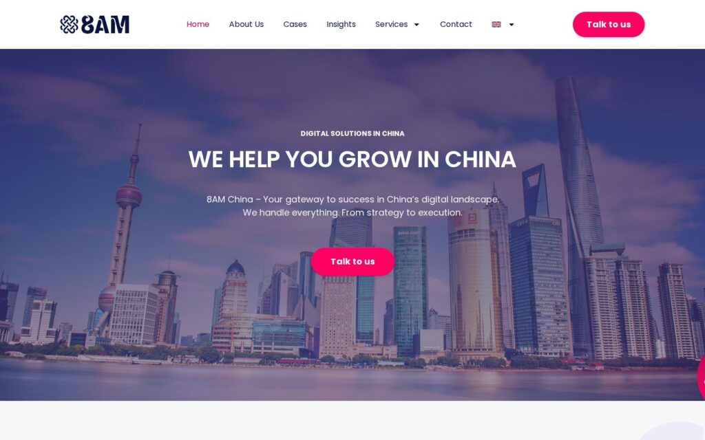8AM Group – site corporate, desktop