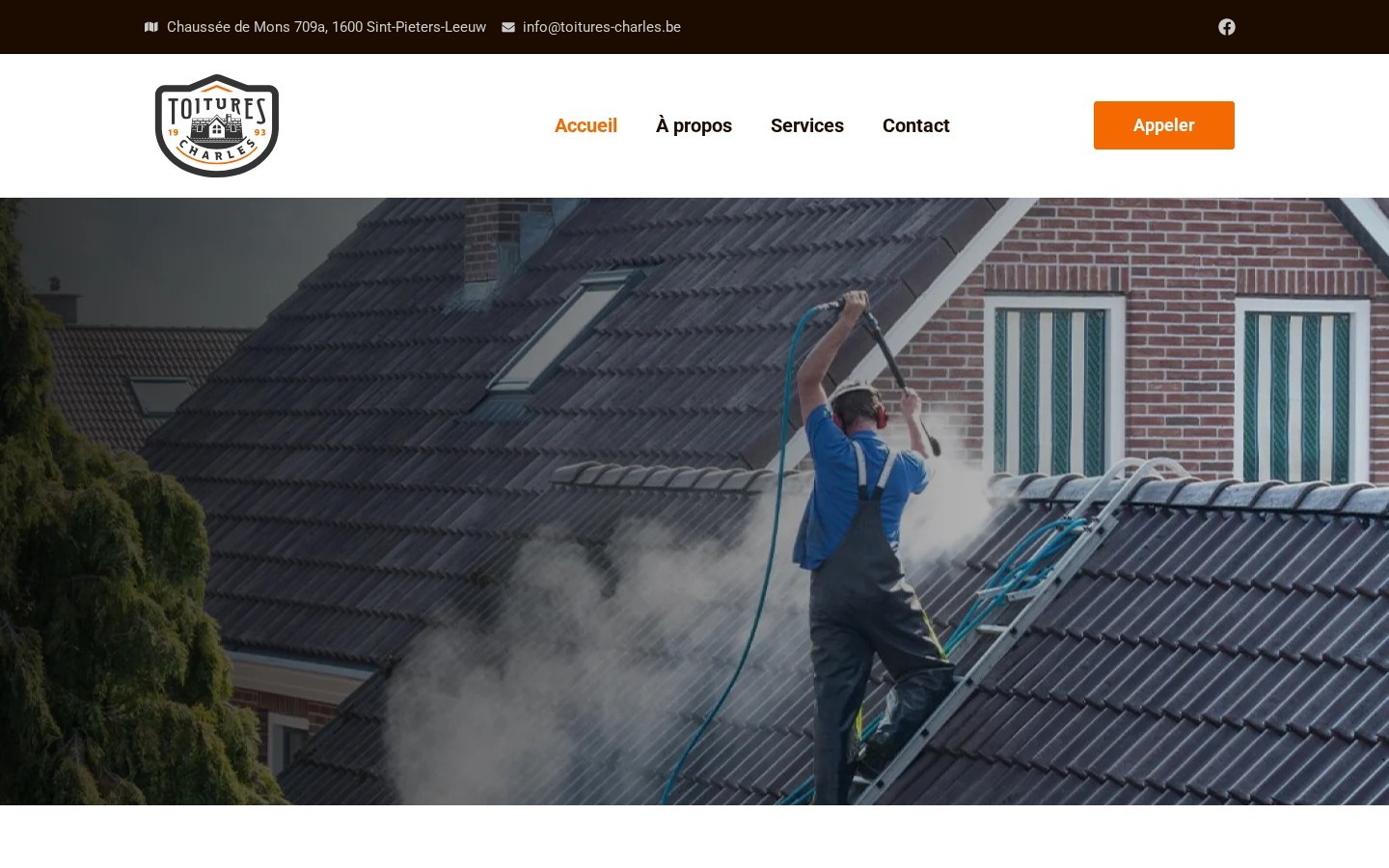 Toitures Charles – site de prezentare, desktop