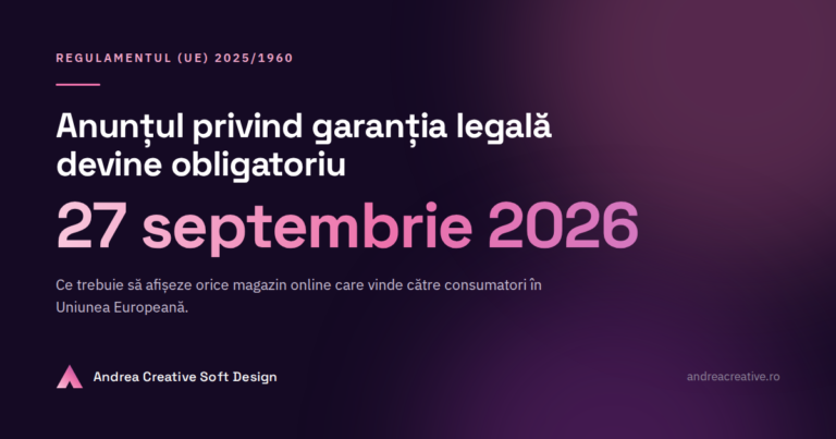 Anunțul UE privind garanția legală devine obligatoriu din 27 septembrie 2026